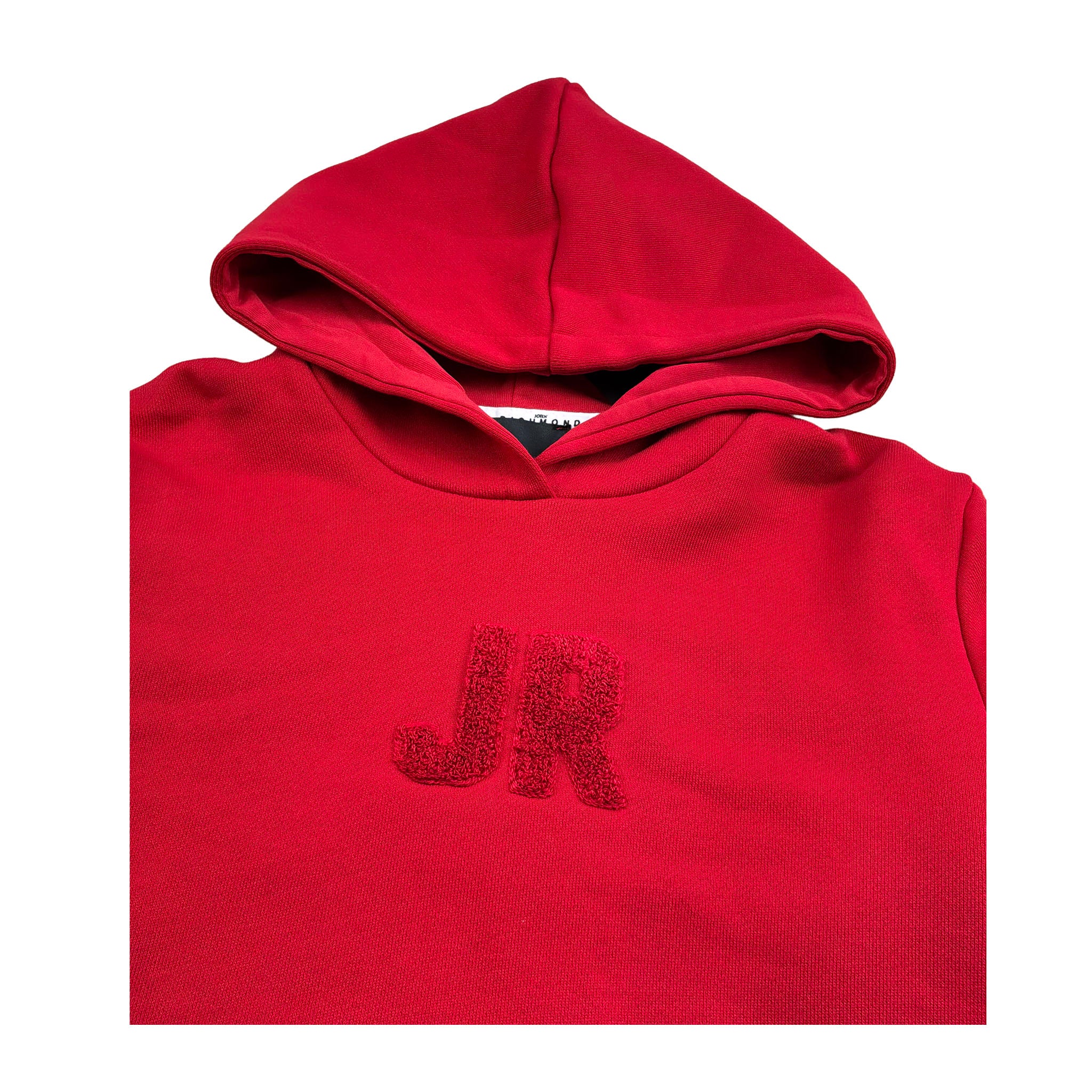John Richmond Felpa Chiusa con Cappuccio Tinta Unita per Bambino RBP26190FE ROSSO JOHN RICHMOND 