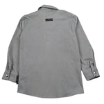 John Richmond Camicia Tinta Unita con Bottoni E Logo per Bambino RBP26212CA GRIGIO JOHN RICHMOND 