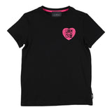 John Richmond T-Shirt Girocollo tinta unita con Stampa Nero per Bambina RGP24045TS NERO JOHN RICHMOND 