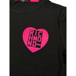 John Richmond T-Shirt Girocollo tinta unita con Stampa Nero per Bambina RGP24045TS NERO JOHN RICHMOND 