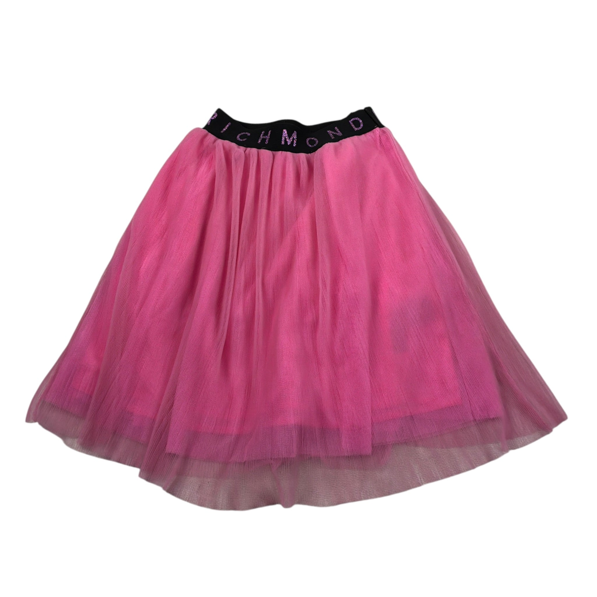 John Richmond Gonna tinta unita con Elastico In Vita Rosa per Bambina RGP24078GO ROSA JOHN RICHMOND 