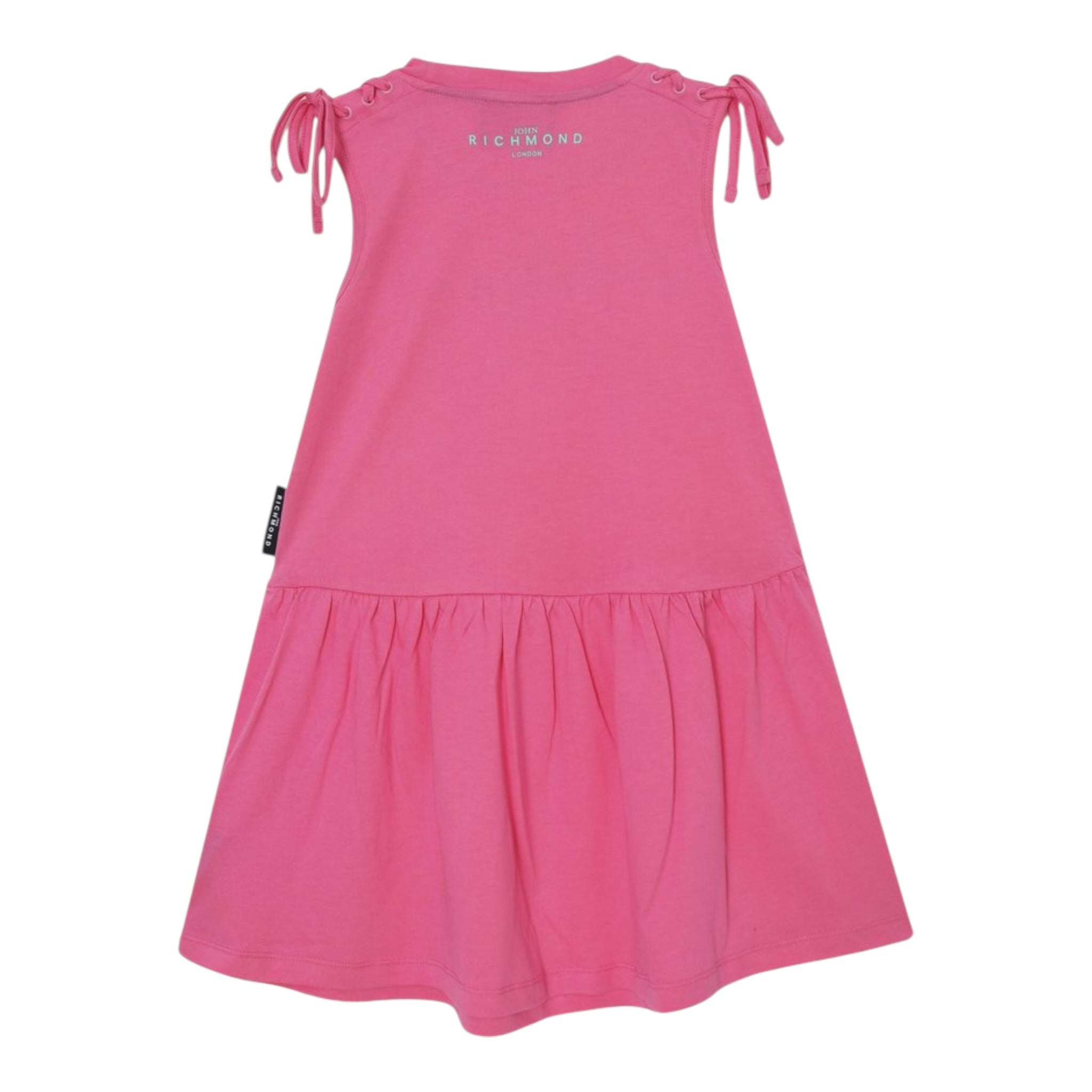 John Richmond Abito Tinta Unita con Logo Girocollo per Neonata RGP25008VENXX FUXIA JOHN RICHMOND 