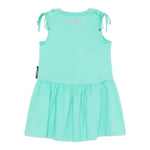 John Richmond Abito Tinta Unita con Logo Girocollo per Bambina RGP25008VE VERDE ACQUA JOHN RICHMOND 