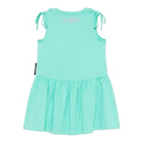 John Richmond Abito Tinta Unita con Logo Girocollo per Bambina RGP25008VE VERDE ACQUA JOHN RICHMOND 