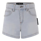 John Richmond Short In Denim con Girovita Regolabile per Bambina RGP25014SH AZZURRO JOHN RICHMOND 