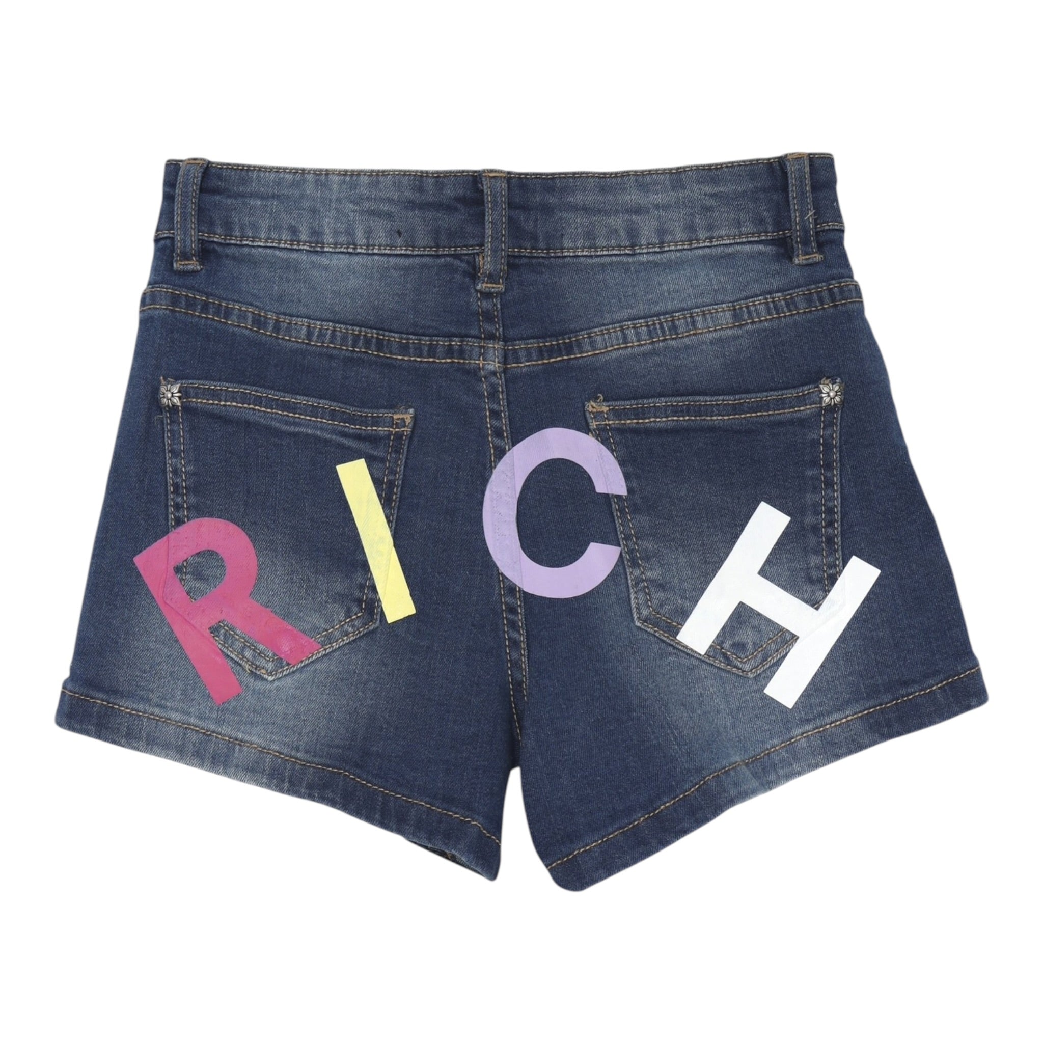 John Richmond Short In Denim con Girovita Regolabile per Neonata RGP25014SHXX BLU JOHN RICHMOND 