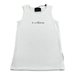 John Richmond Canotta Tinta Unita con Logo per Bambino RGP26004CN BIANCO JOHN RICHMOND 