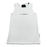 John Richmond Canotta Tinta Unita con Logo per Bambino RGP26004CN BIANCO JOHN RICHMOND 