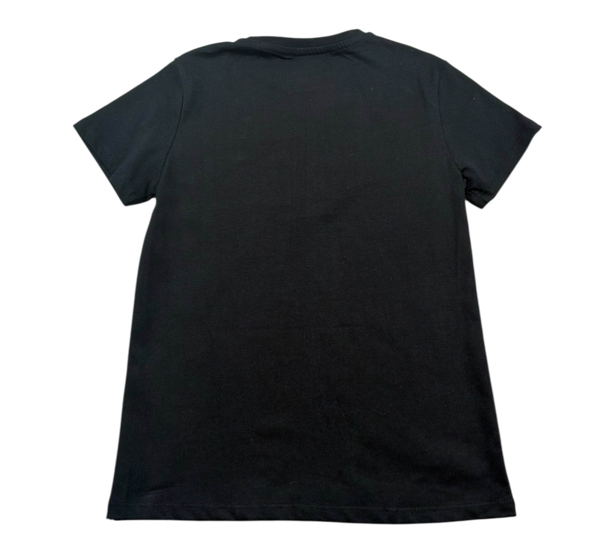 John Richmond T-Shirt Girocollo Tinta Unita con Logo per Bambina RGP26017TS NERO JOHN RICHMOND 