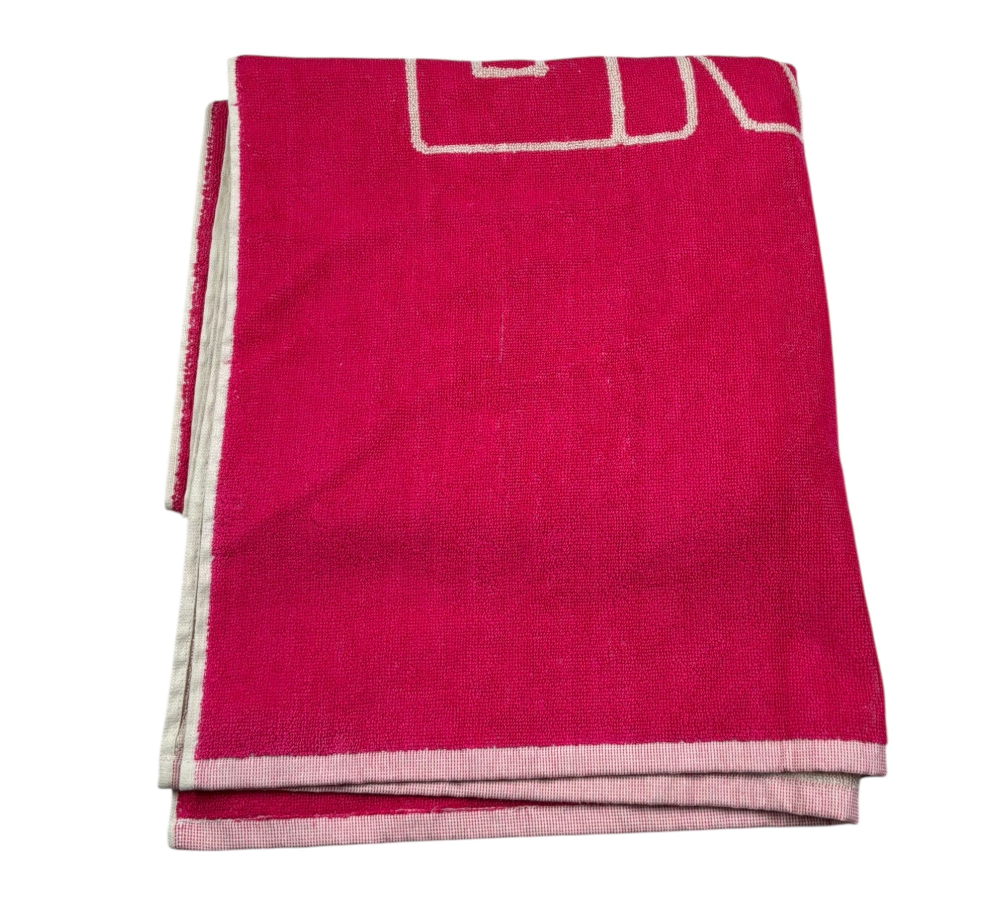 John Richmond Telo Mare Tinta Unita con Logo per Bambina RGP26031TM FUXIA JOHN RICHMOND 