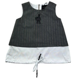 John Richmond Top Giromanica Tinta Unita per Bambina RGP26038TO GRIGIO JOHN RICHMOND 