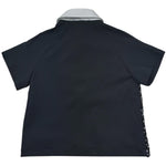 John Richmond Polo Mezza Manica Tinta Unita Paillettata per Bambina RGP26041PO NERO JOHN RICHMOND 