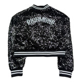 John Richmond Giubbino Tinta Unita Paillettato per Bambina RGP26047GB NERO JOHN RICHMOND 
