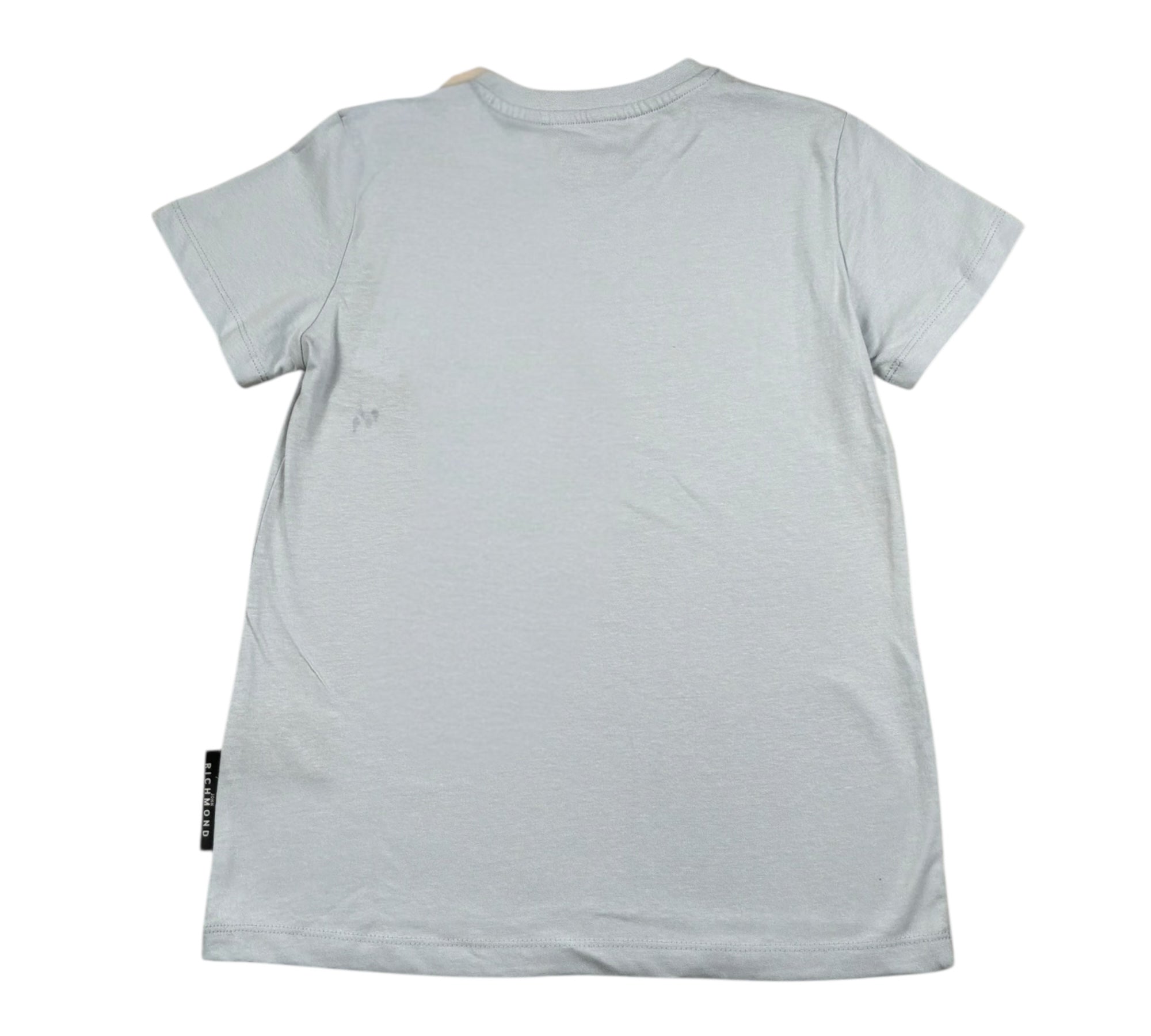 John Richmond T-Shirt Girocollo Tinta Unita con Logo per Bambino RGP26049TS AZZURRO JOHN RICHMOND 