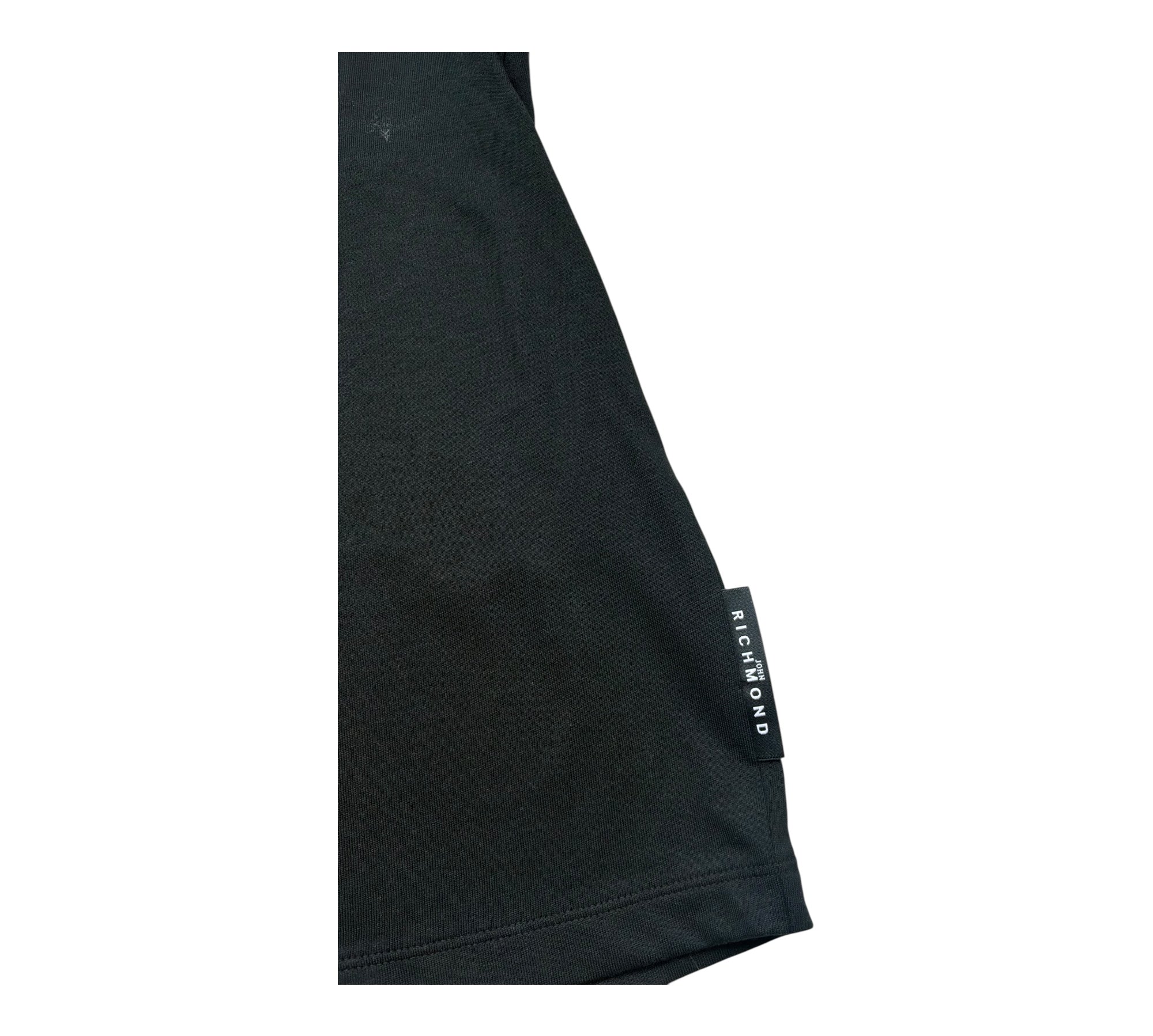 John Richmond T-Shirt Girocollo Tinta Unita con Logo per Bambino RGP26050TS NERO JOHN RICHMOND 