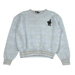 John Richmond Maglia Tinta Unita con Stampa E Fantasia per Bambina RGP26063MA AZZURRO JOHN RICHMOND 