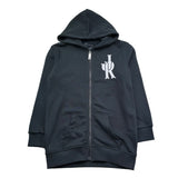 John Richmond Felpa con Zip E Cappuccio Tinta Unita per Bambino RGP26074FE NERO JOHN RICHMOND 