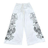 John Richmond Pantalone Modello A Palazzo Tinta Unita con Stampa per Bambina RGP26127PA BIANCO JOHN RICHMOND 