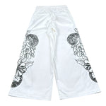 John Richmond Pantalone Modello A Palazzo Tinta Unita con Stampa per Bambina RGP26127PA BIANCO JOHN RICHMOND 
