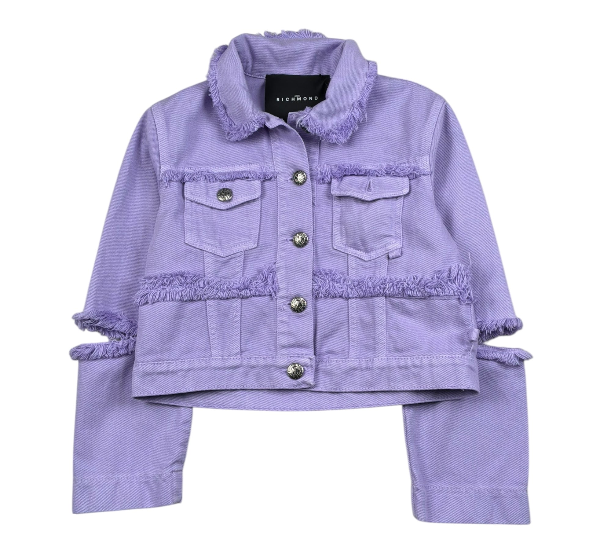 John Richmond Giubbino In Denim Tinta Unita  per Bambina RGP26152GB LILLA JOHN RICHMOND 