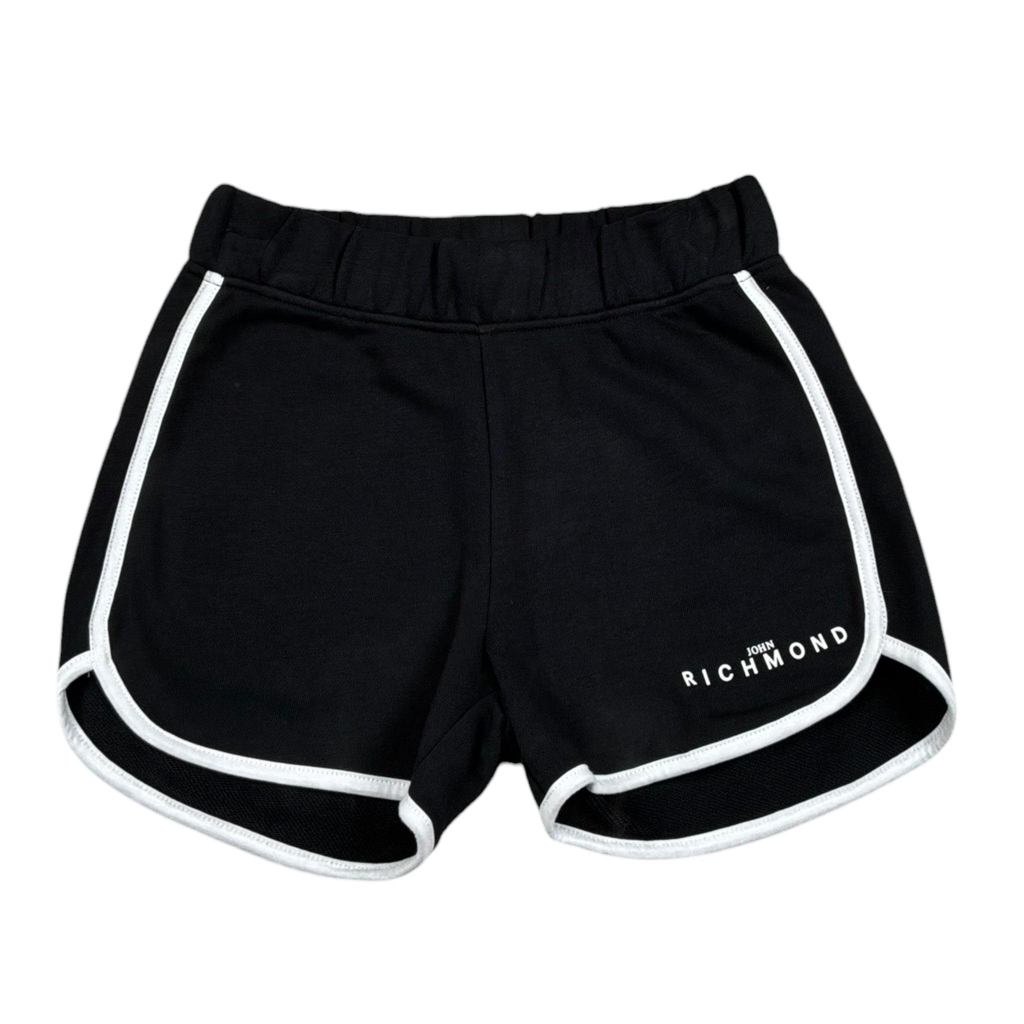 John Richmond Short Tinta Unita con Profili In Contrasto per Bambina RGP26202SH NERO JOHN RICHMOND 