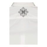 John Richmond Camicia Mezza Manica Tinta Unita con Stampa per Neonato RIP22092CA BIANCO JOHN RICHMOND 