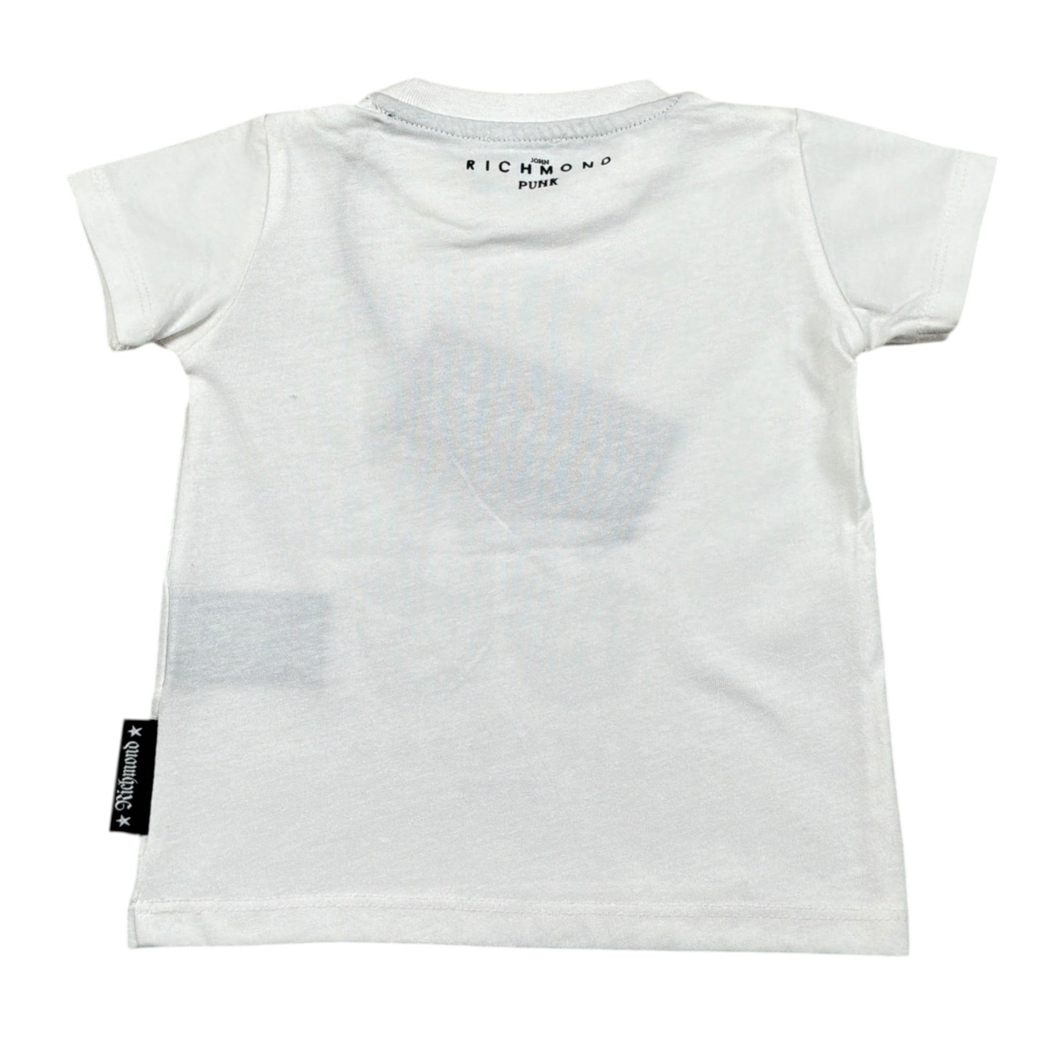 John Richmond T-Shirt tinta unita con Stampa Bianco per Neonato RIP23067CF BIANCO JOHN RICHMOND 