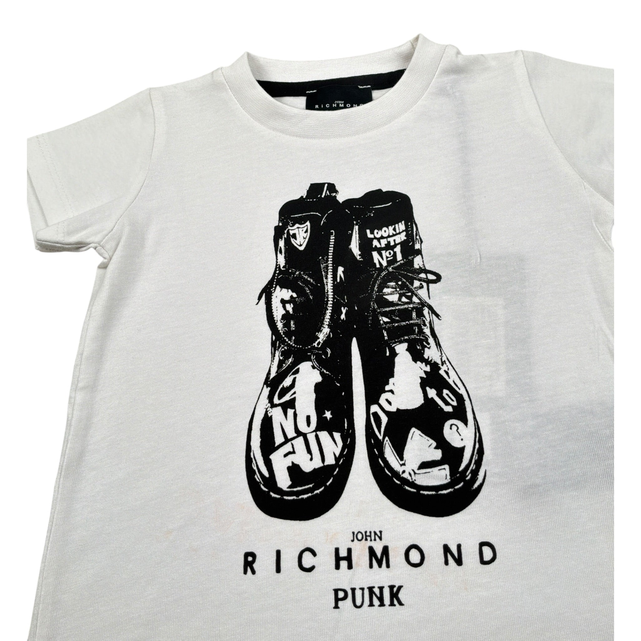 John Richmond T-Shirt tinta unita con Stampa Bianco per Neonato RIP23067CF BIANCO JOHN RICHMOND 