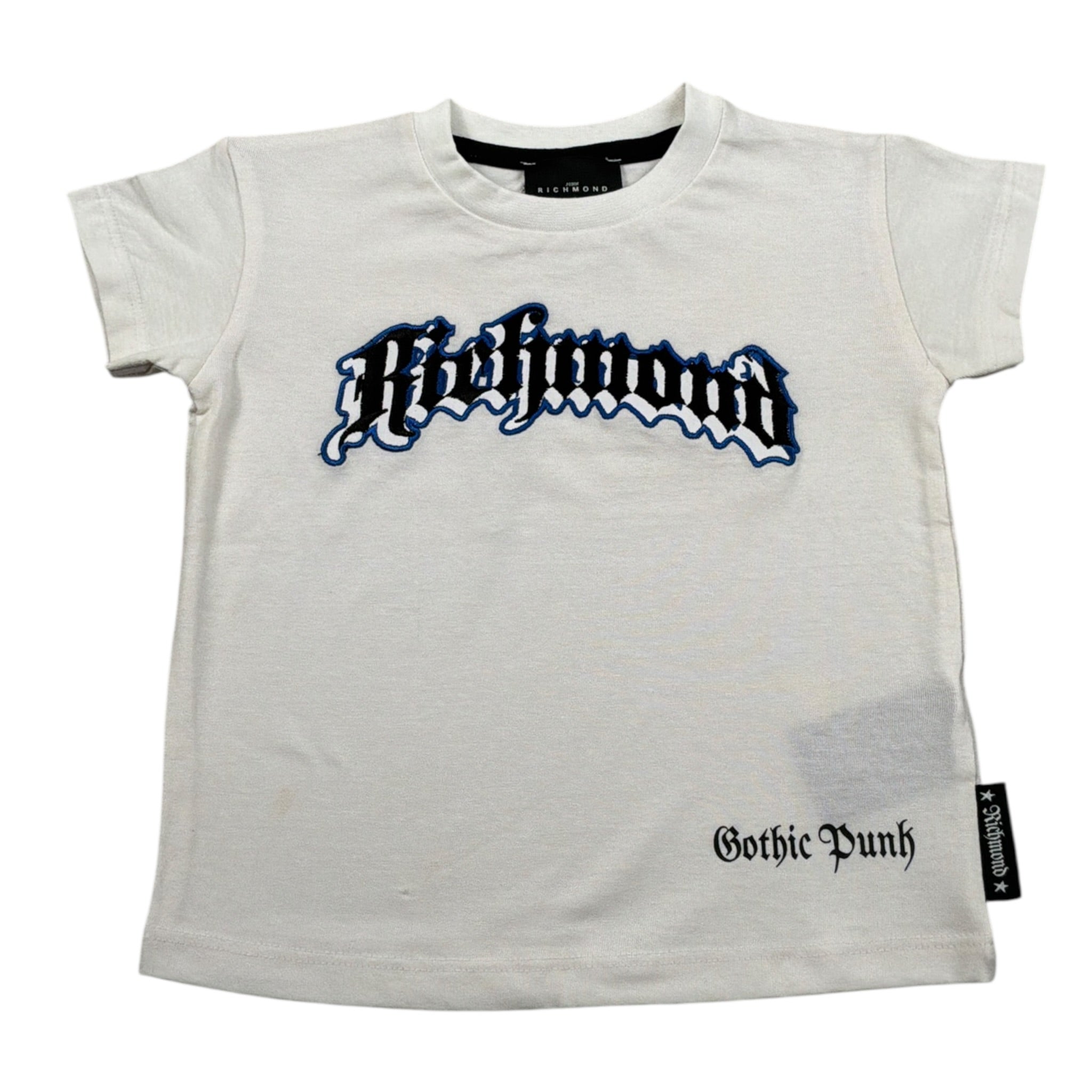 John Richmond T-Shirt Girocollo tinta unita con Stampe Bianco per Neonato RIP23074CF BIANCO JOHN RICHMOND 