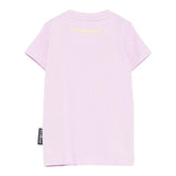John Richmond T-Shirt Girocollo Tinta Unita con Stampa per Bambina RIP25002TSJXXX LILLA JOHN RICHMOND 