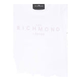 John Richmond T-Shirt Girocollo Tinta Unita con Stampa per Neonata RIP25002TSXXN BIANCO JOHN RICHMOND 