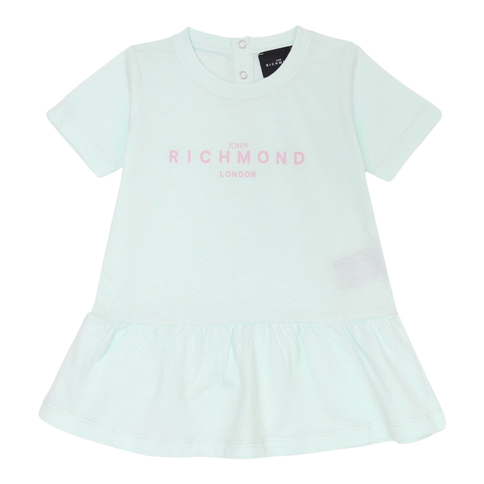 John Richmond Abito tinta unita con Stampa Verde Acqua per Bambina RIP25005VEJXXX VERDE ACQUA JOHN RICHMOND 