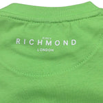 John Richmond T-Shirt Girocollo Tinta Unita con Stampa per Neonato RIP25014TSXX VERDE JOHN RICHMOND 