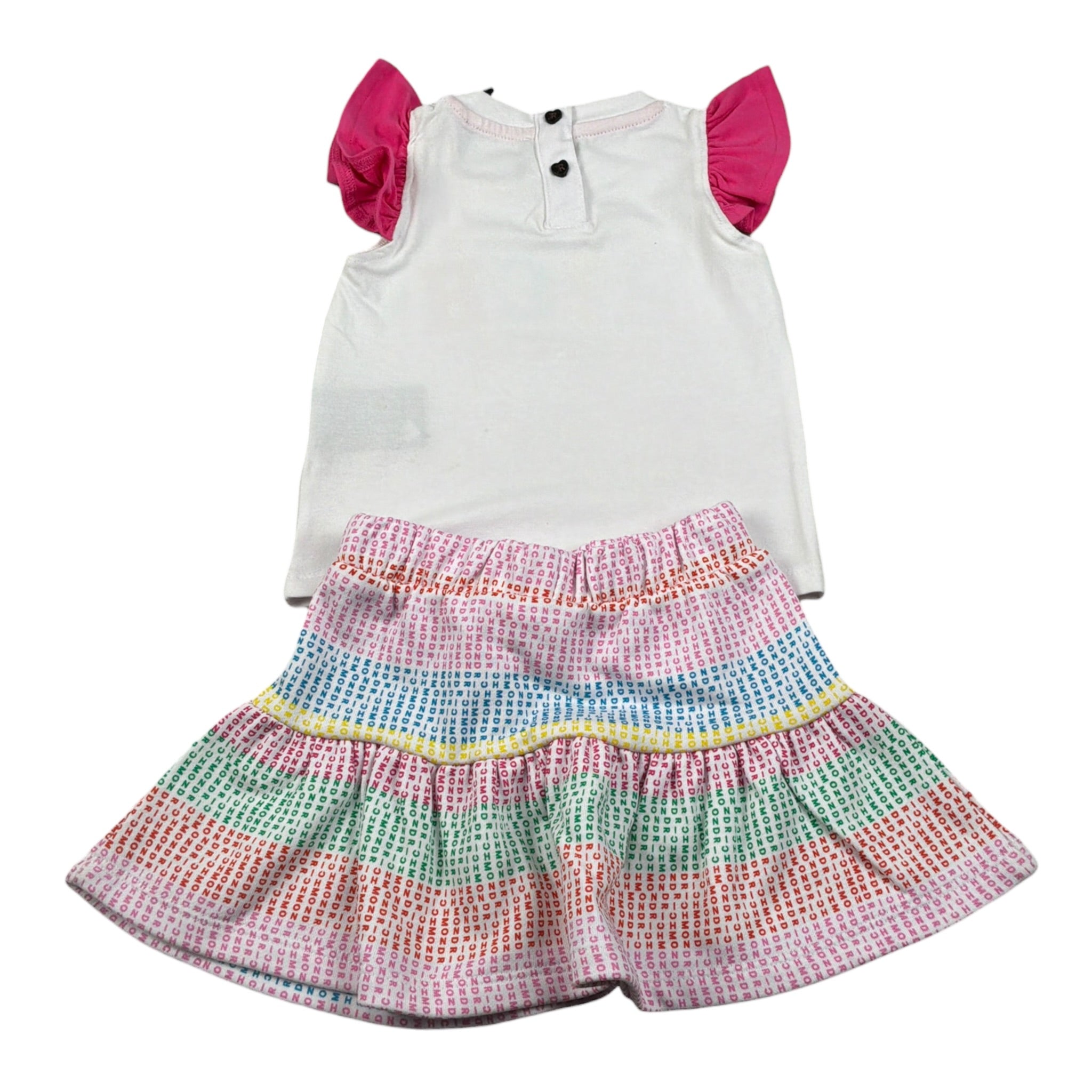 John Richmond Completo 2 Pezzi Gonna-T-Shirt Bianco per Neonata RIP25022CJX BIANCO JOHN RICHMOND 