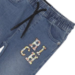 John Richmond Jeans Tinta Unita con Elastico In Vita per Neonato RIP25047JEX BLU JOHN RICHMOND 