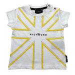 John Richmond T-Shirt Girocollo Tinta Unita con Stampa per Neonato RIP25077TS BIANCO JOHN RICHMOND 