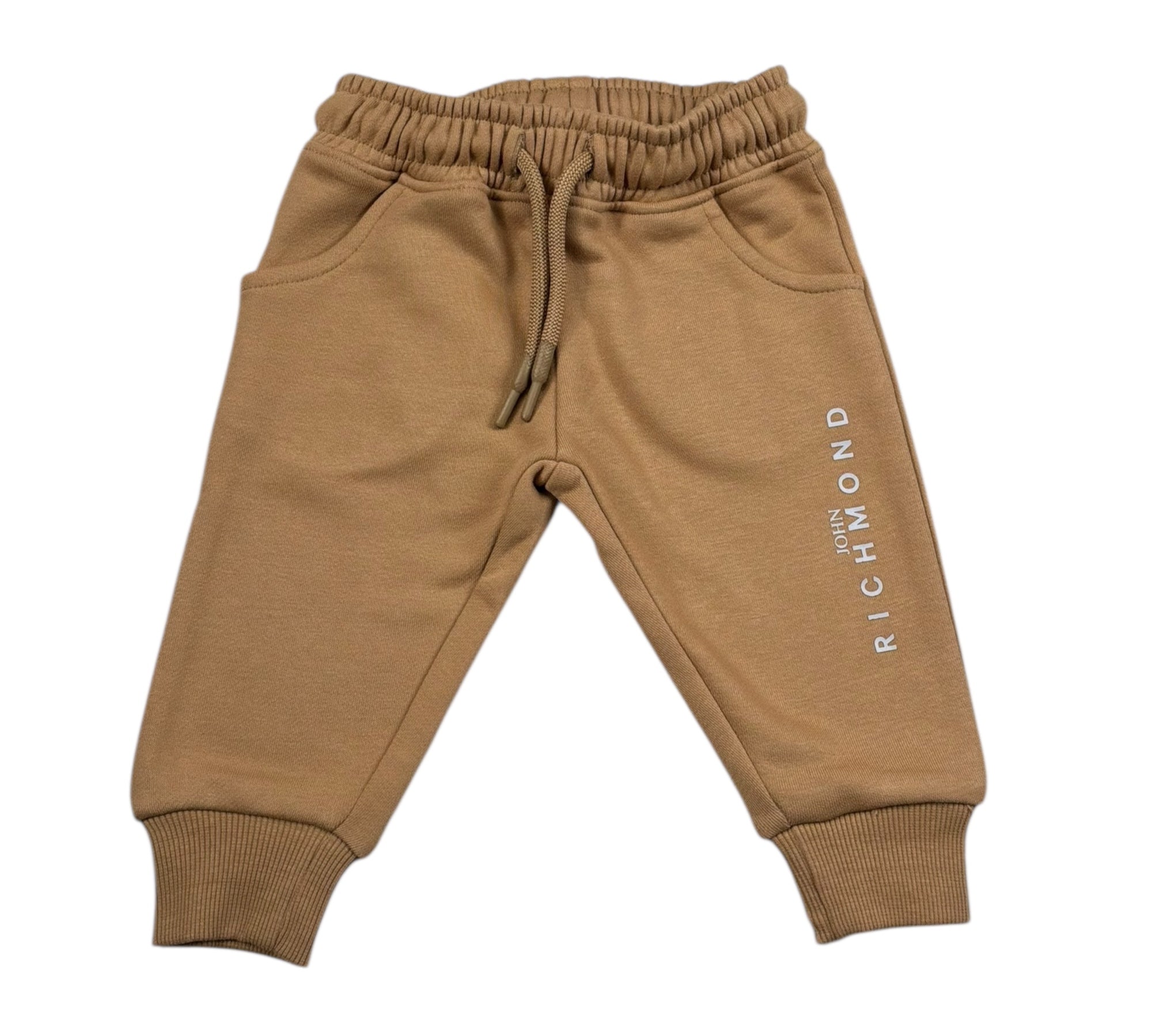 John Richmond Pantalone Tuta Tinta Unita con Logo per Neonato RIP26003PA MARRONE JOHN RICHMOND 
