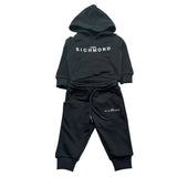 John Richmond Completo 2 Pezzi Felpa-Pantalone Tinta Unita per Neonato RIP26007CF NERO JOHN RICHMOND 
