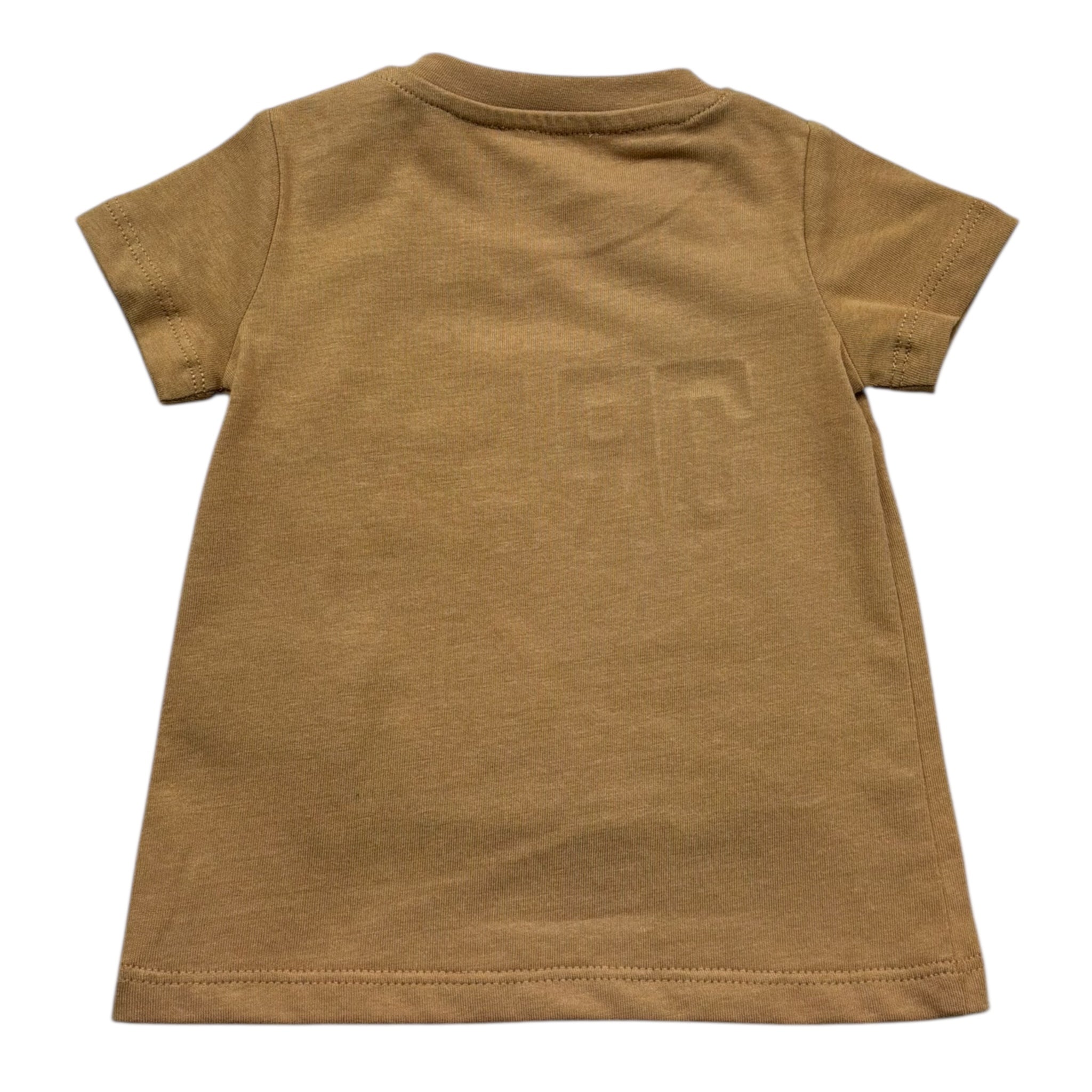John Richmond T-Shirt Girocollo Tinta Unita con Logo per Neonato RIP26015TS MARRONE JOHN RICHMOND 
