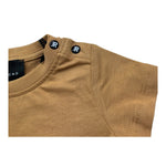 John Richmond T-Shirt Girocollo Tinta Unita con Logo per Neonato RIP26015TS MARRONE JOHN RICHMOND 