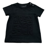 John Richmond T-Shirt Girocollo Tinta Unita con Logo per Neonato RIP26015TS NERO JOHN RICHMOND 