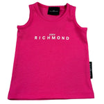 John Richmond Canotta Gircllo Tinta Unita con Logo per Neonata RIP26037CNA FUXIA JOHN RICHMOND 