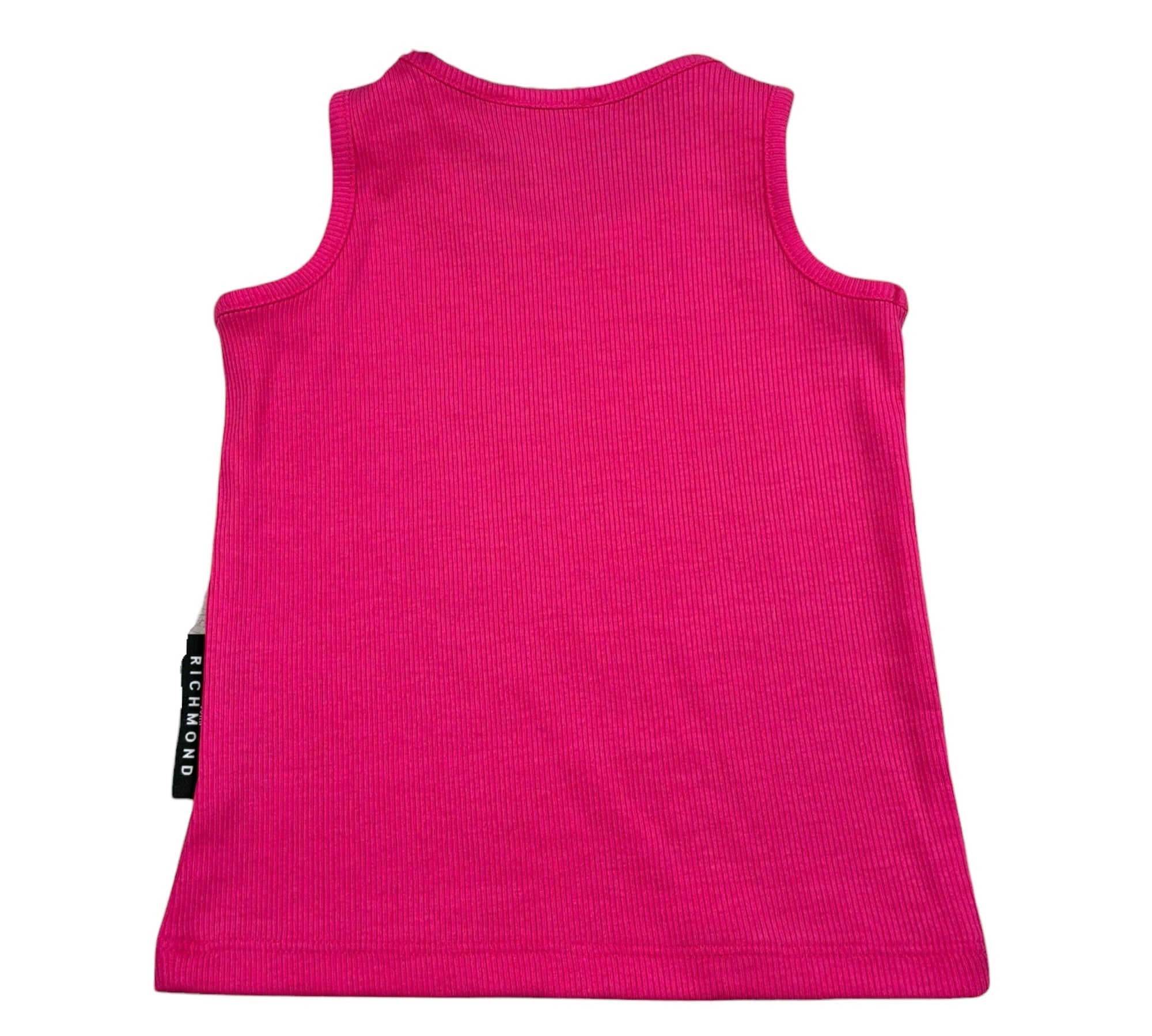 John Richmond Canotta Gircllo Tinta Unita con Logo per Neonata RIP26037CNA FUXIA JOHN RICHMOND 