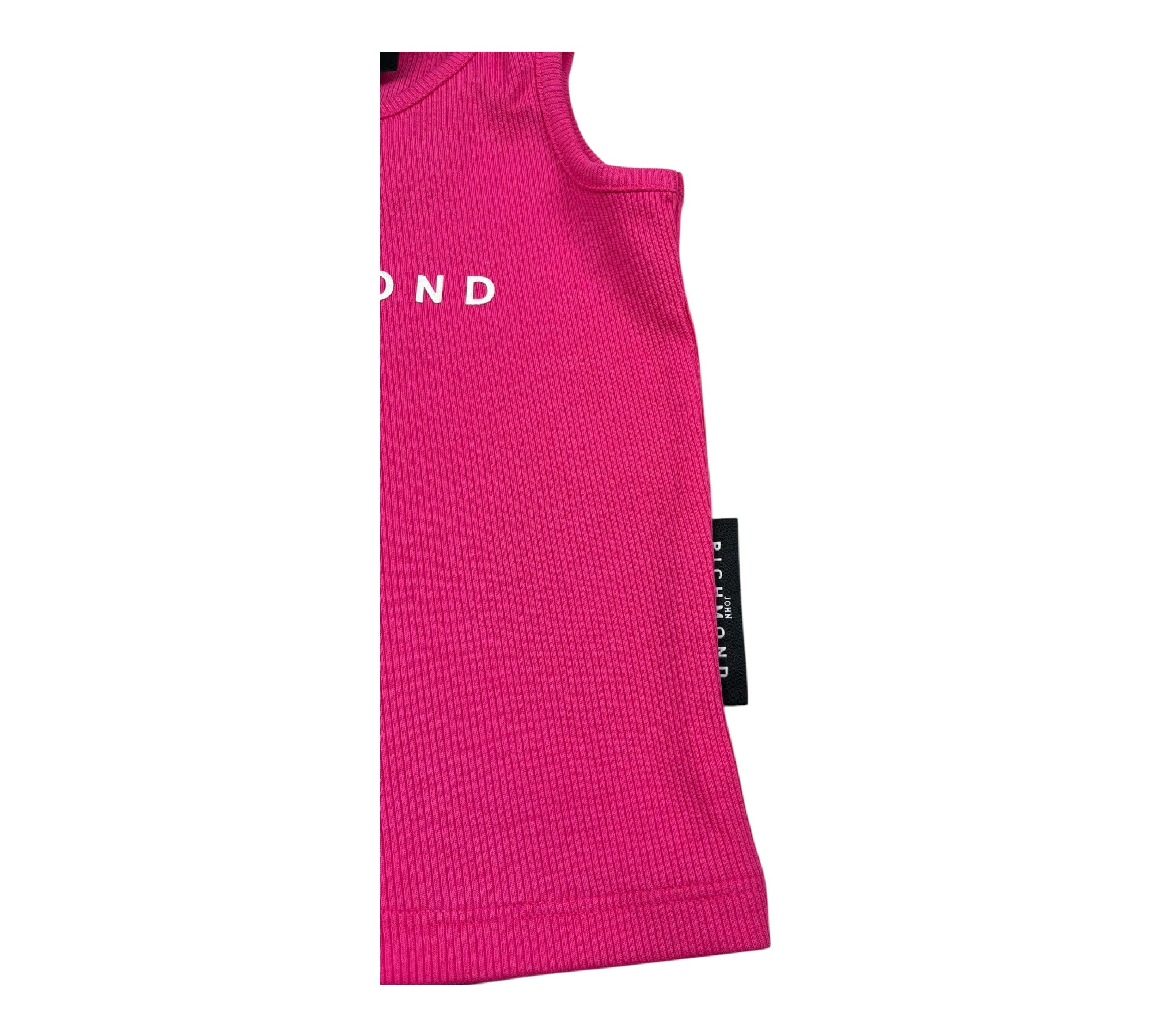 John Richmond Canotta Gircllo Tinta Unita con Logo per Neonata RIP26037CNA FUXIA JOHN RICHMOND 