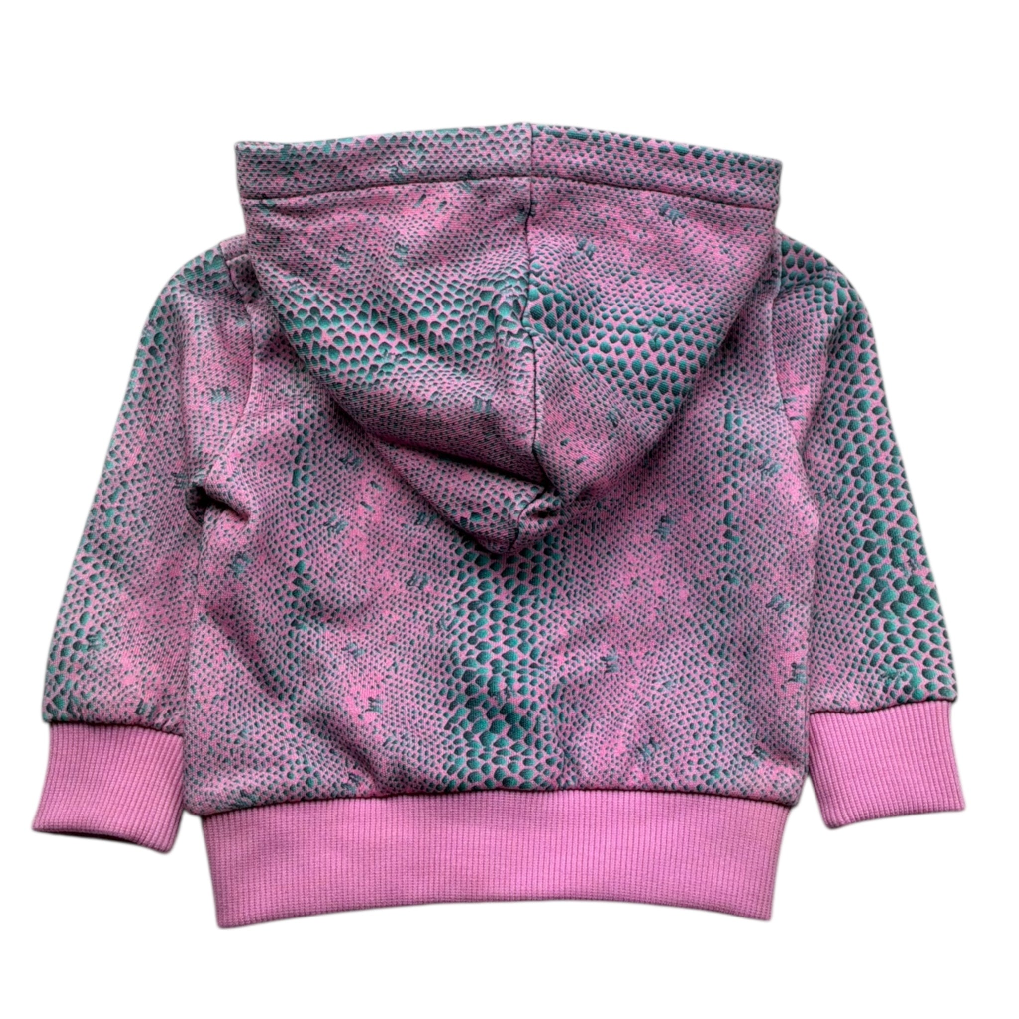 John Richmond Felpa con Zip E Cappuccio Stampa Fantasia per Neonata RIP26056FE ROSA JOHN RICHMOND 