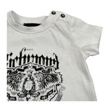 John Richmond T-Shirt Girocollo Tinta Unita con Logo per Neonato RIP26071TS BIANCO JOHN RICHMOND 