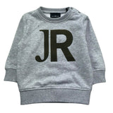 John Richmond Felpa Chiusa Girocollo Tinta Unita con Stampa per Neonato RIP26078FE GRIGIO JOHN RICHMOND 