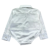 John Richmond Camicia Body Manica Lunga Tinta Unita per Neonata RIP26082CB BIANCO JOHN RICHMOND 