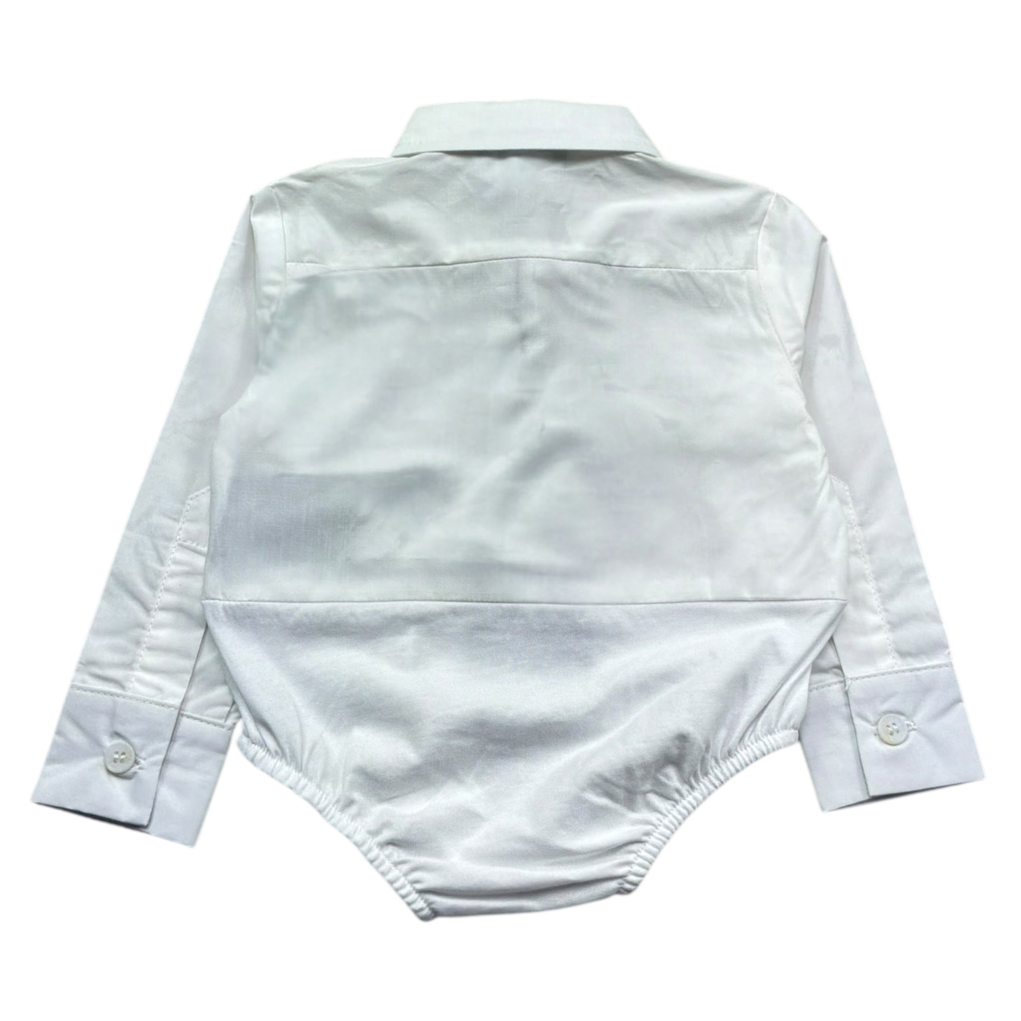 John Richmond Camicia Body Manica Lunga Tinta Unita per Neonata RIP26082CB BIANCO JOHN RICHMOND 