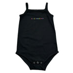 John Richmond Body Bretelline Tinta Unita con Logo per Neonata RIP26084BD NERO JOHN RICHMOND 